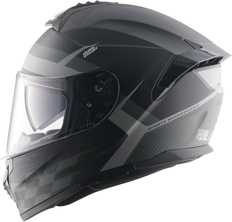 VEGA ZAP ALLIANCE DULL BLACK/GREY D/V (XL)