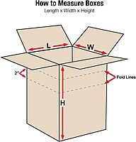 Partners Brand Multi-Depth Corrugated Boxes, 12 x 10 x 6 in, Kraft - Bundle of 25