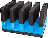 G. Outdoor Products G.P.S. Lightweight Soft Foam 4 Medium Frame Pistol Cradle Holder Organizer for Pistol Safe Storage - Black/Blue