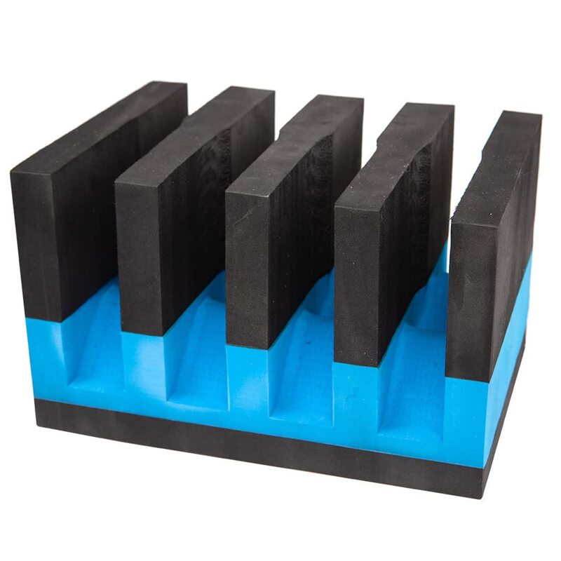 G. Outdoor Products G.P.S. Lightweight Soft Foam 4 Medium Frame Pistol Cradle Holder Organizer for Pistol Safe Storage - Black/Blue