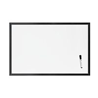U Brands Magnetic Dry-Erase Board, 36 X 24 Inches, Black Wood Frame (311U00-01) 35"W x 23"H