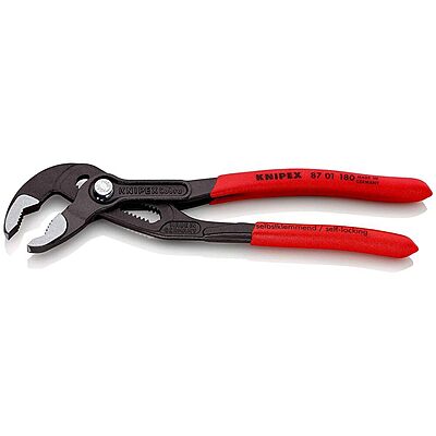 Knipex, 87 01 180, 7-1/4" Knipex Cobra Water Pump Pliers, Plastic Grip