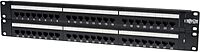 Tripp Lite 48-Port 2U Rackmount Cat6 110 Patch Panel 568B, RJ45 Ethernet(N252-048) , Black 48-Port (2U)