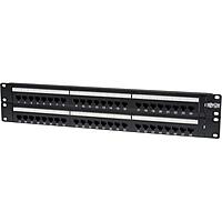 Tripp Lite 48-Port 2U Rackmount Cat6 110 Patch Panel 568B, RJ45 Ethernet(N252-048) , Black 48-Port (2U)