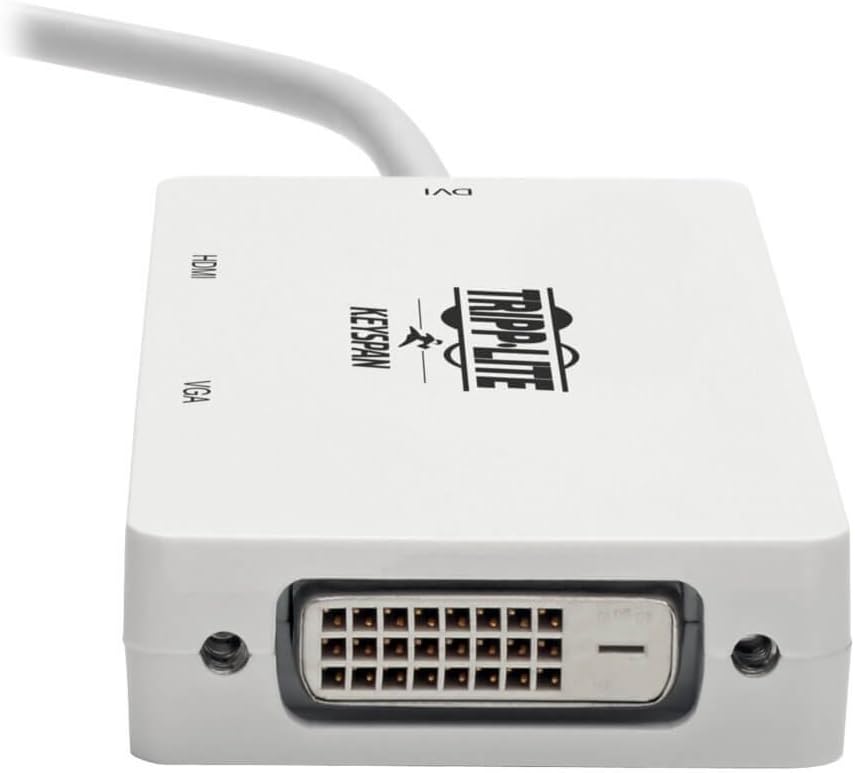 Eaton Tripp Lite Series Keyspan Mini DisplayPort to VGA/DVI/HDMI All-in-One Converter Adapter, Thunderbolt 1/2, 1080p