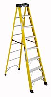 Werner, 6108, Stepladder, Fiberglass, 8 Ft. H, 300 Lb Cap