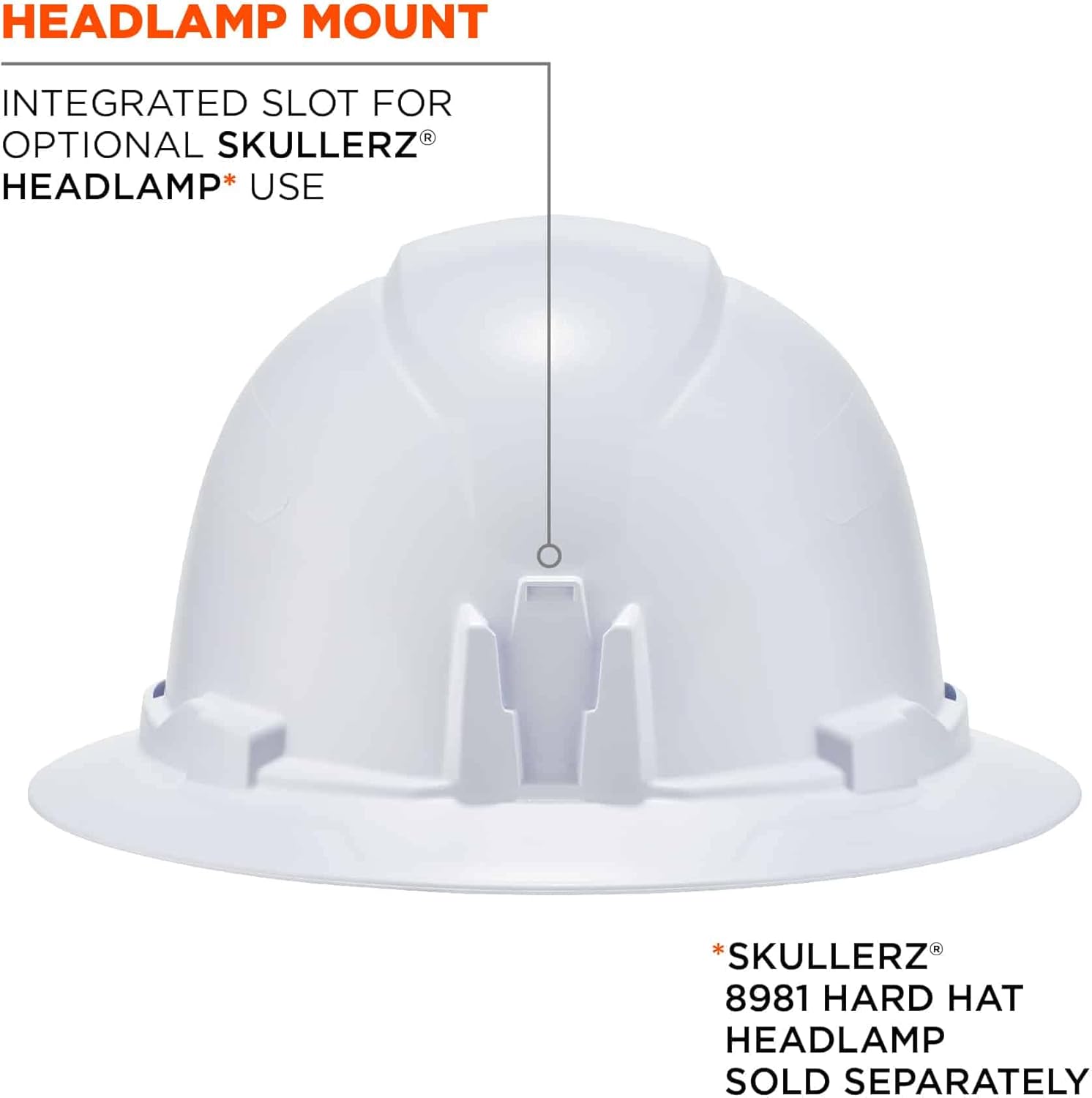 ERGODYNE Skullerz 8971 Class E Full Brim Hard Hat with Ratchet Suspension