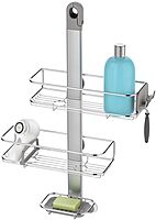 simplehuman Adjustable Shower Caddy, Stainless Steel and Anodized Aluminum Medium