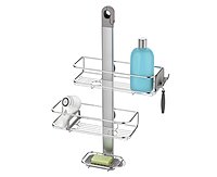 simplehuman Adjustable Shower Caddy, Stainless Steel and Anodized Aluminum Medium