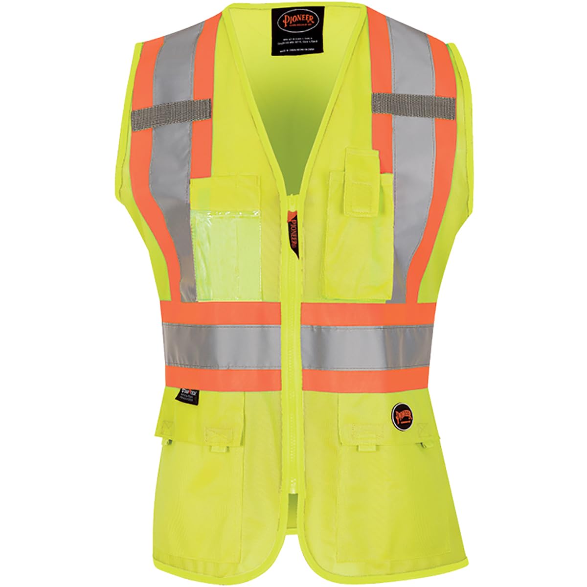 Pioneer Safety Vest for Women With Pockets - Hi-Vis Reflective Tape