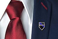 THIN BLUE LINE Enamel Lapel and Uniform Bar Pins