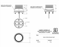 Lumitec Zephyr LED Spreader/Deck Light -Brushed, Black Base - White Non-Dimming
