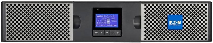 Eaton 9PX1500RT-L 9PX Lithium-ion UPS, 2U, 1500 VA, 1350 W, 5-15P, Outputs: (8) 5-15R, 120V