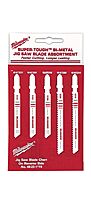 Milwaukee 49-22-1178 T-Shank Metal/Wood Cutting Jig Saw Blade Assortment, 5-Pack