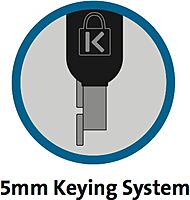 Kensington N17 Keyed Laptop Lock for Dell Devices - 6 ft Cable - Keyed Lock - Black, Silver - Carbon Steel - For Notebook, Tablet