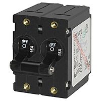 Blue Sea Systems A-Series Toggle Double Pole Circuit Breaker