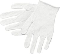 MCR Safety 8610C Inspectors Reversible Cotton Blended Lisle Ladies Gloves with Straight Thumb, White, Small, 1-Pair