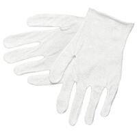 MCR Safety 8610C Inspectors Reversible Cotton Blended Lisle Ladies Gloves with Straight Thumb, White, Small, 1-Pair