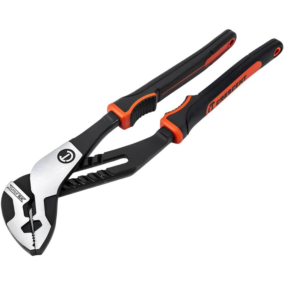 CRESCENT - Plier, 12", Straight Jaw, T&G, Cushion Grip (RTZ212CG)