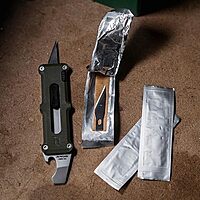 Schrade Delta Class Journeyman 4.5 with 3in Xacto Blade and G10 and Stainless Steel Handle for EDC