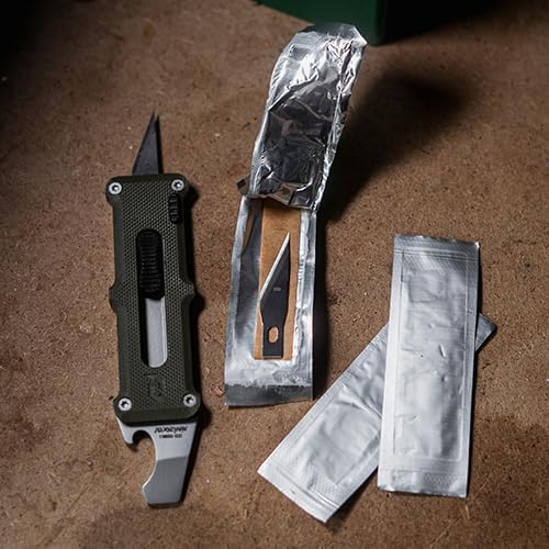 Schrade Delta Class Journeyman 4.5 with 3in Xacto Blade and G10 and Stainless Steel Handle for EDC