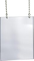 Azar Displays Hanging Poster Frames, Clear Acrylic, Ceiling-Mount