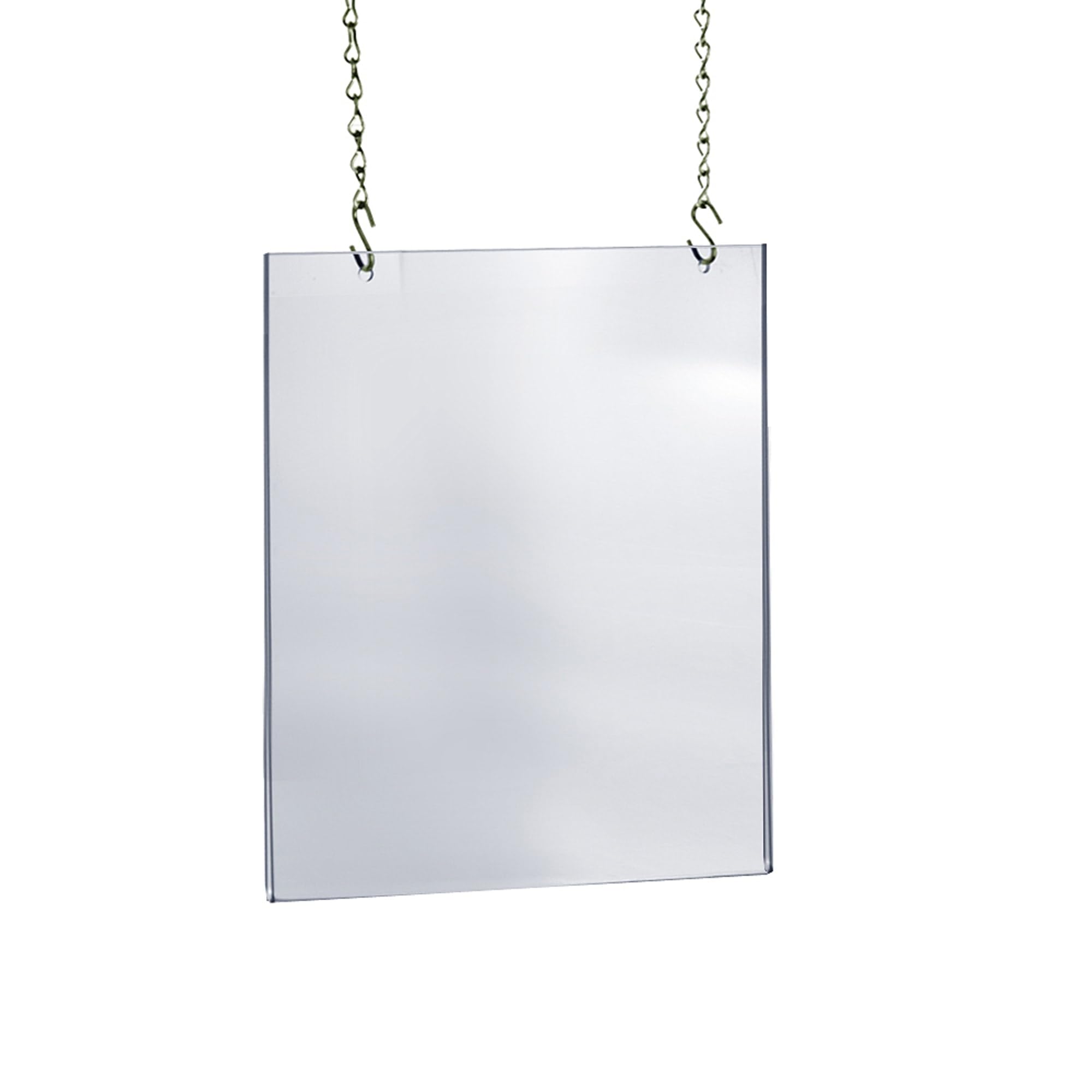 Azar Displays Hanging Poster Frames, Clear Acrylic, Ceiling-Mount