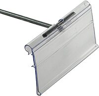 Azar 700843 1.5" x 3" Flip Scan Label Holder, 50 Pack