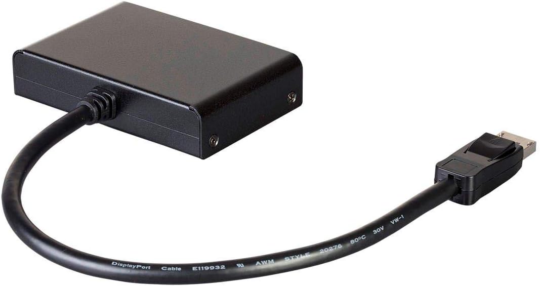 Monoprice 2-Port DisplayPort 1.2 to HDMI Multi-Stream Transport (MST) Hub, 4K@30Hz for 2 Displays, 21.6 Gbps Bandwidth