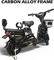 M2 Scooter With Grocery Basket With Strong Battery Red