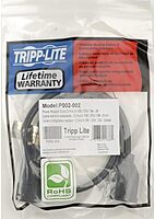 Tripp Lite Standard Computer Power Cord 12A, 16AWG (IEC-320-C14 to NEMA 5-15R) 2-ft.(P002-002)