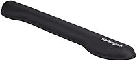 StarTech.com Foam Keyboard Wrist Rest for Ergonomic Typing Support - Padded Non-Slip Keyboard Cushion - Laptop or Desktop Computer Keyboard Wrist, Hand & Arm Rest - Soft Black Nylon Rest Pad, TAA