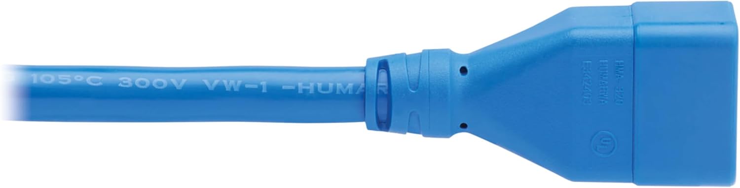 Tripp Lite C20-to-C19 Power Extension Cord, 12 AWG, 20A, 250V