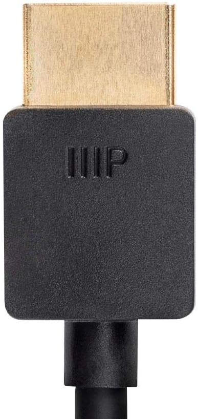 Monoprice 8K Ultra High Speed Slim HDMI Cable - HDMI 2.1, 8K@60Hz, 4K@120Hz, 48Gbps, HDR, VRR, 3ft, Black HDMI Cable 3 Feet