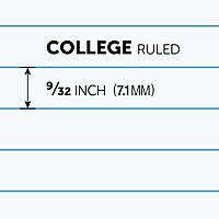 Just Basics® Poly Spiral Notebook, 8" x 10-1/2", 1 Subject, College Ruled, 70 Sheets, Assorted, Pack Of 6