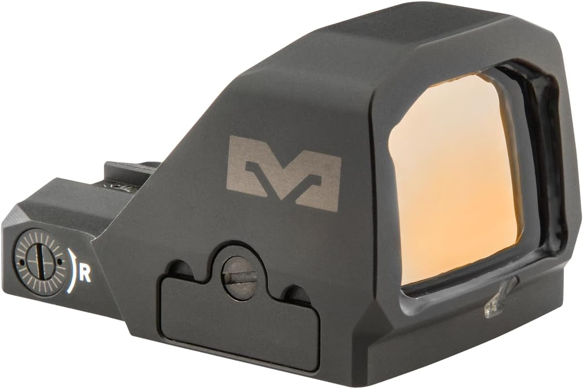 Meprolight MPO-F Open Emitter Pistol Red Dot Sight - RMR Footprint, 3-Segment Reticle, Shake Awake, IPX7 Waterproof