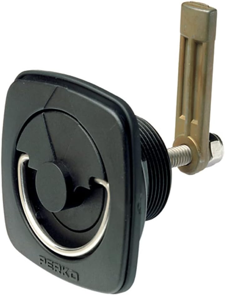 Perko 1082DP3BLK Flush Mount Latch - 1-1/16" to 2-9/16" Cam, Black