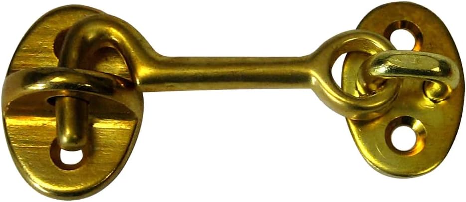 Whitecap Cabin Door Hook - Polished Brass - 2"
