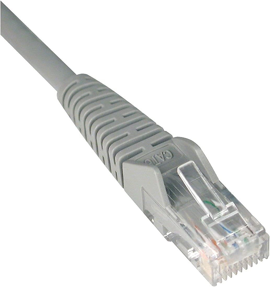 Tripp Lite Cat6 Gigabit Snagless Molded Patch Cable (RJ45 M/M) - Gray, 3-ft.(N201-003-GY)