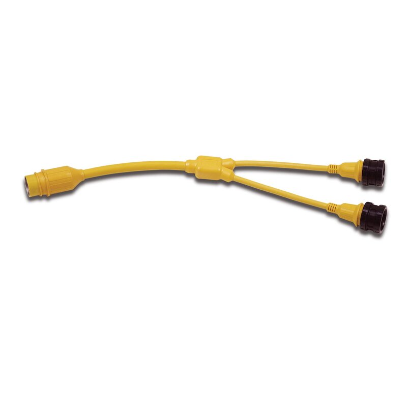 MARINCO Y-Adapter 50A 125/250V to 2-30A 125V Locking