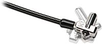 Kensington N17 Keyed Dual Head Laptop Lock for Dell Devices (K67995WW), Black, Silver