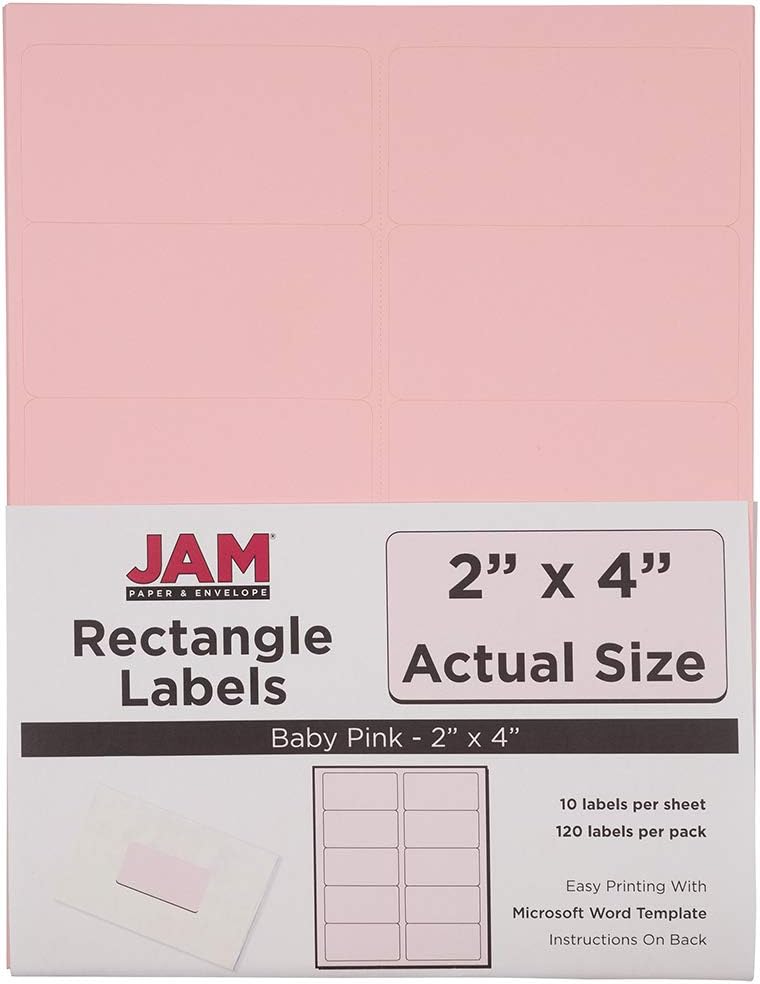 JAM PAPER Mailing Address Labels - Self-Adhesive Rectangular