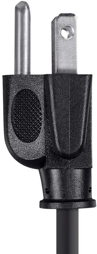 Monoprice Power Cord - NEMA 5-15P to IEC 60320 C13, 18AWG, 10A/1250W, 125V, 3-Prong