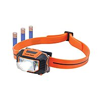 Klein Tools 56220 LED Light, Hard Hat Headlamp, Flood and Spot Light Tilts 45 Degrees, Anti-Slip Strap