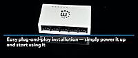 Manhattan 5 Port Fast Ethernet Switch – 10/100 Mbps - Computer Desktop Internet Networking Splitter LAN Hub Router, Unmanaged, Plug & Play, Fanless Quiet – 3 Yr Mfg Warranty - 560672