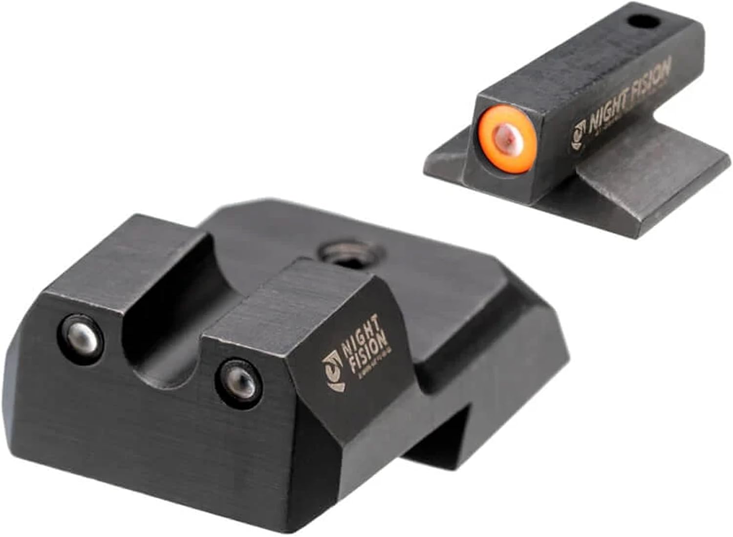 NIGHT FISION Standard Height Perfect Dot Tritium Night Sight Set for 1911