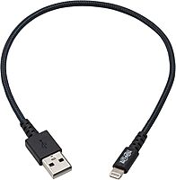 Tripp Lite Heavy Duty Lightning to USB Sync/Charge Cable iPad iPhone Apple 1ft - First End: 1x 8-pin Lightning Male Proprietary Connector