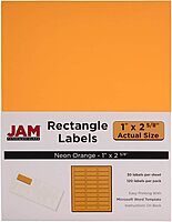 JAM PAPER Mailing Address Labels - Self-Adhesive Rectangular