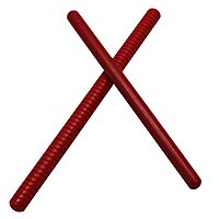 HOHNER Kids Wood Rhythm Sticks, Currant Red — 12 Pairs (HOHZ560312)