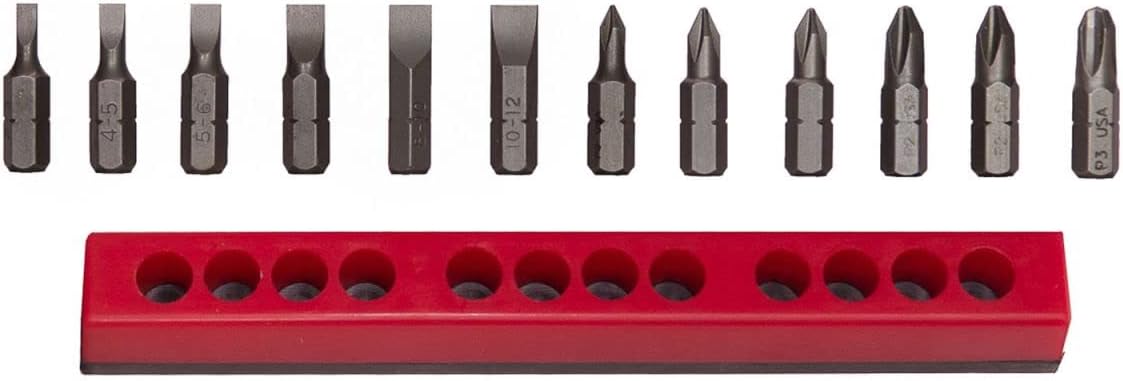 12 PC SLOTTED & PHILLIPS- BIT SET
